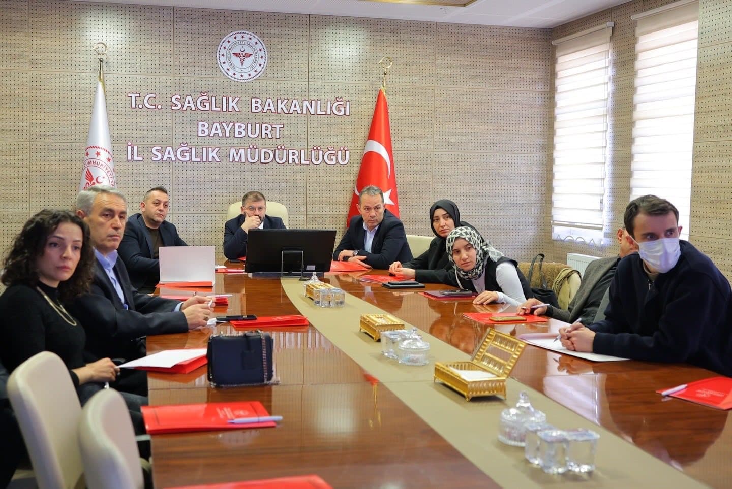 Bayburt'ta Sağlık Tesislerinin Standartları Üzerine Değerlendirme Toplantısı Yapıldı