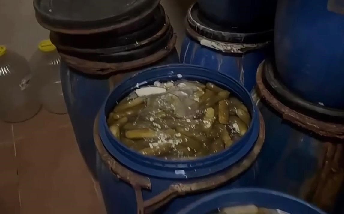 Babaeski’de ruhsatsız turşu imalathanesine baskın: 2,5 ton ürün imha edildi