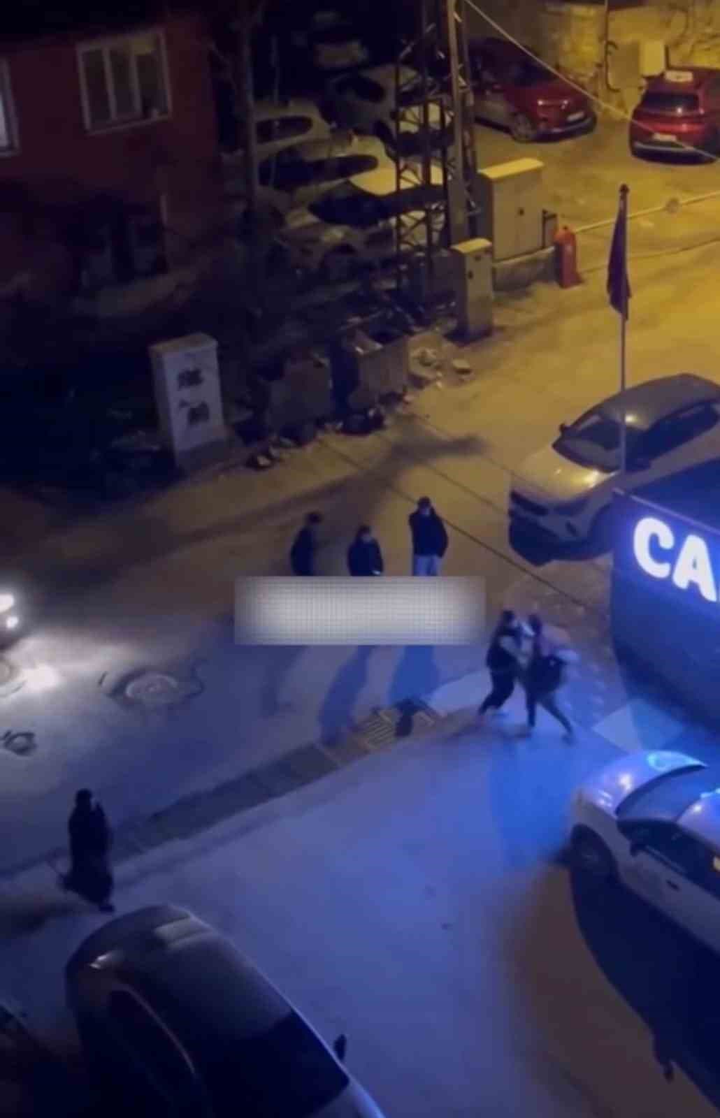 Çankırı’da iki grup arasındaki kavga kamerada