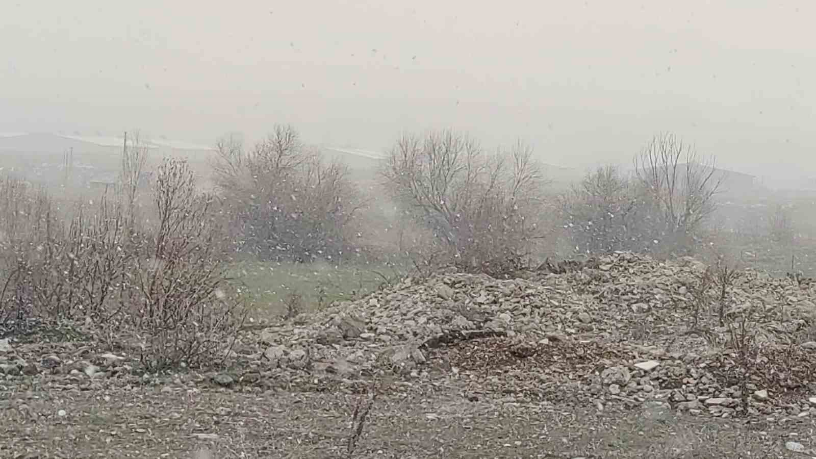 Bingöl’de kar yağışı başladı