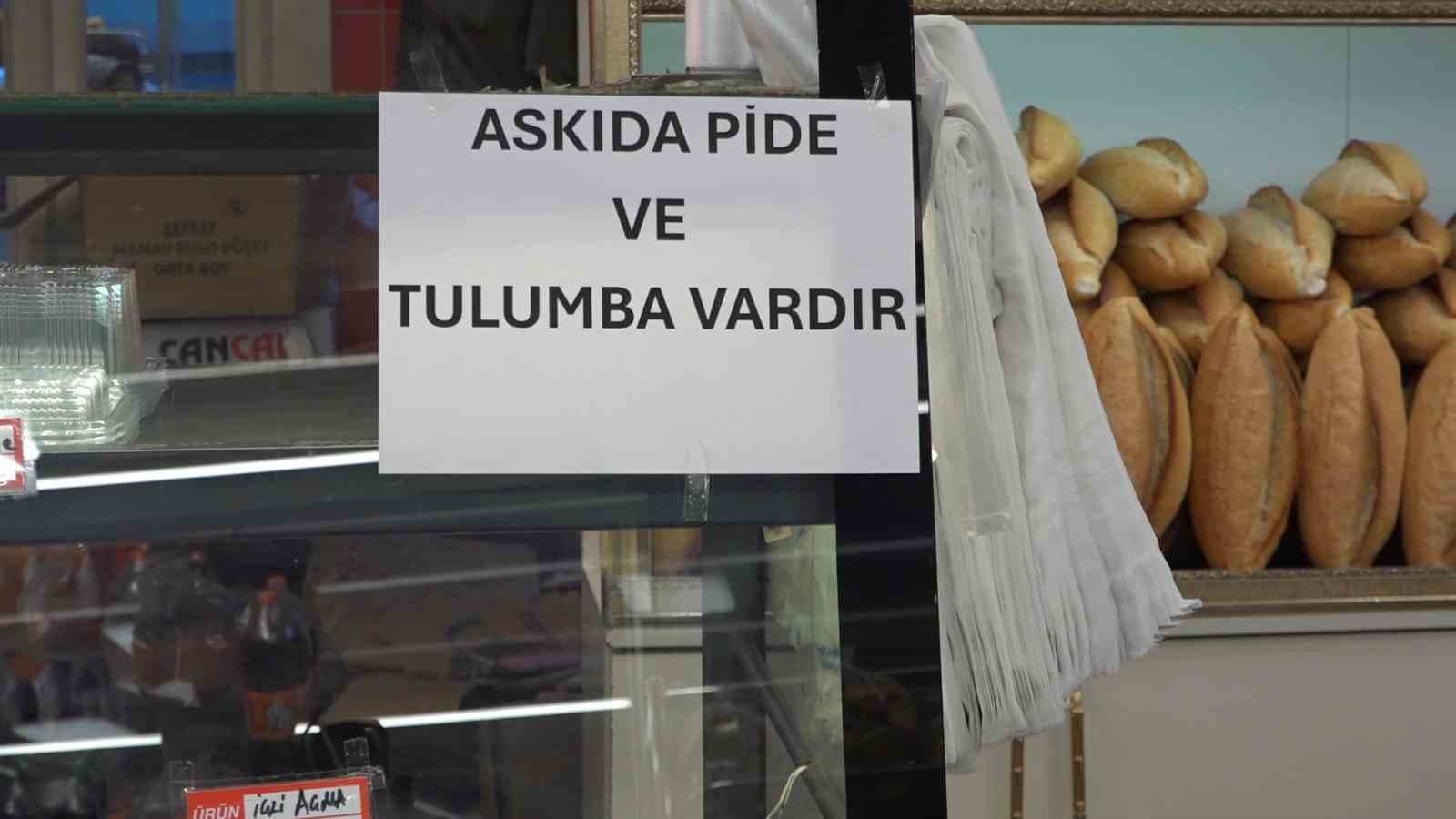 Rize’de askıda ekmek, pidenin ardından askıda tulumba kampanyası başladı