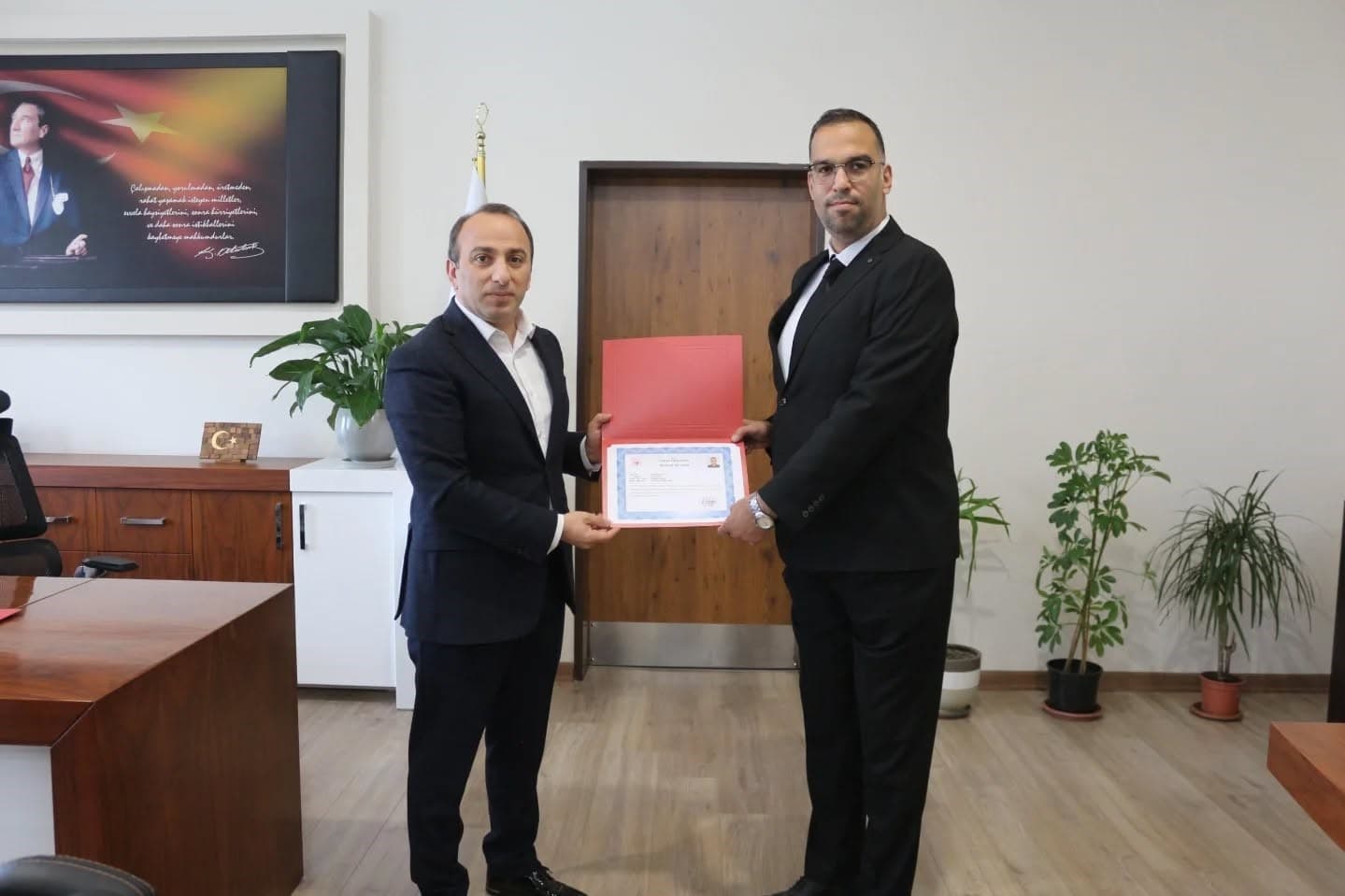 Kaymakam Erdoğan’dan orman personeline teşekkür belgesi