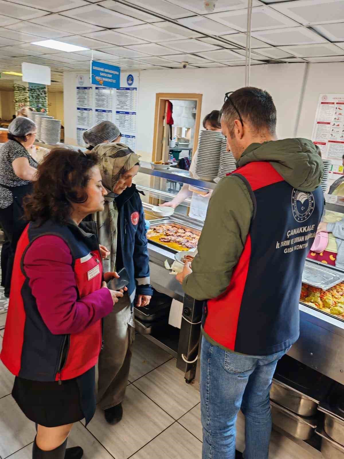 Çanakkale’de yurt yemekhanelerine eş zamanlı denetim