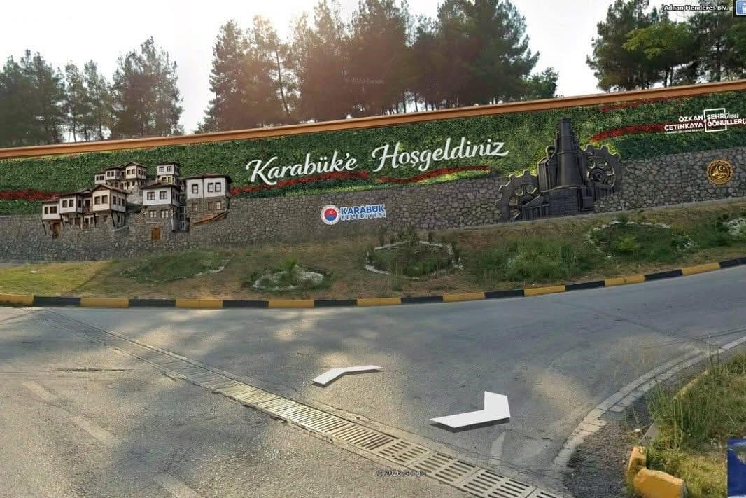 Şehir girişlerine estetik görünüm kazandırılıyor
