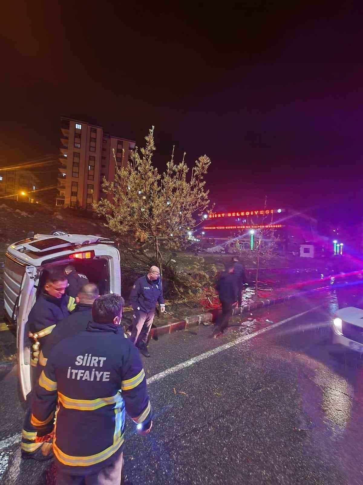 Siirt’te trafik kazası: 3 yaralı