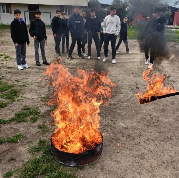 Nazilli’de öğrencilere yangın bilinci aşılandı