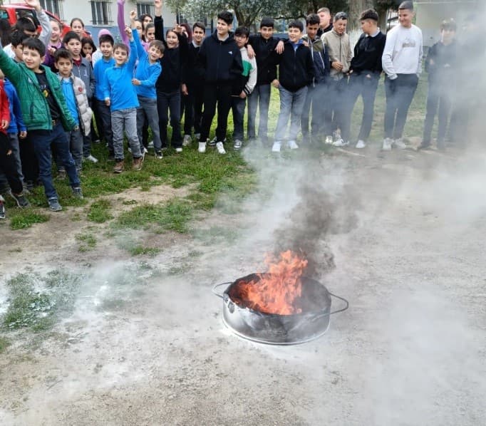 Nazilli’de öğrencilere yangın bilinci aşılandı
