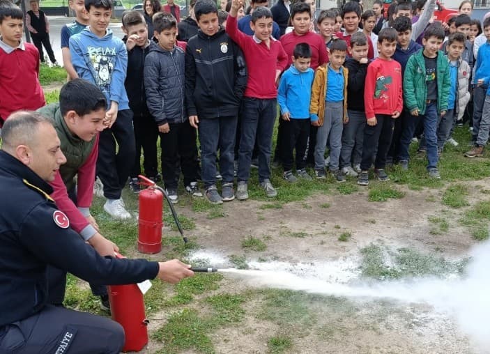 Nazilli’de öğrencilere yangın bilinci aşılandı