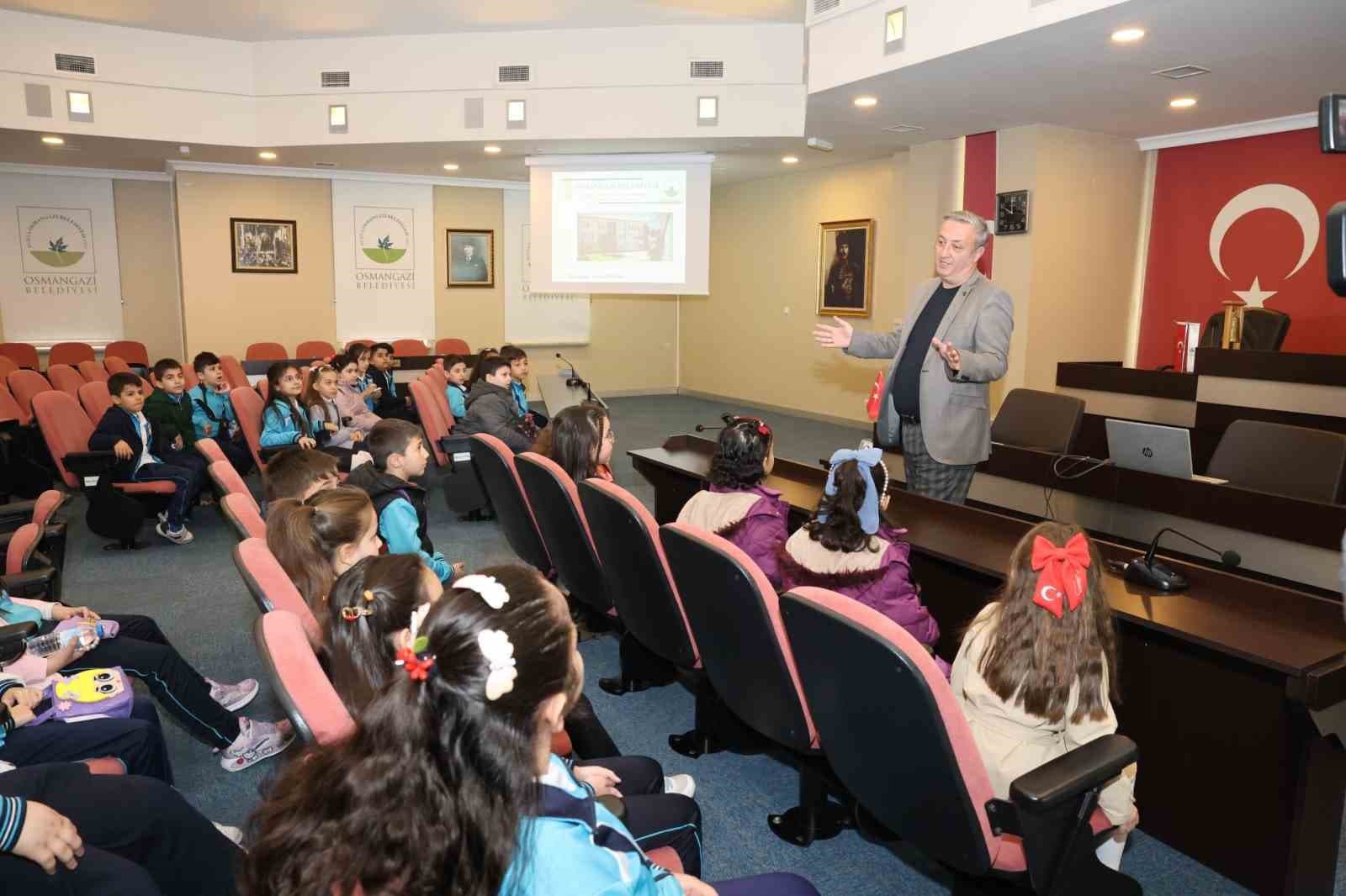 Osmangazi Belediyesi’nden çocuklara yerel yönetim bilinci