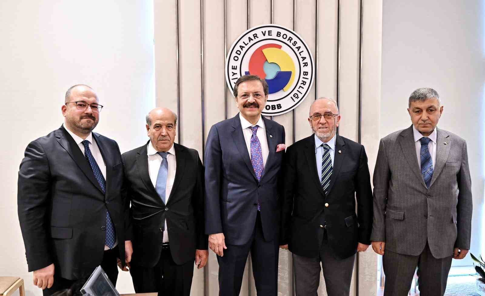 Başkan Dumandağ, TOBB Başkanı Hisarcıklıoğlu ile bir araya geldi