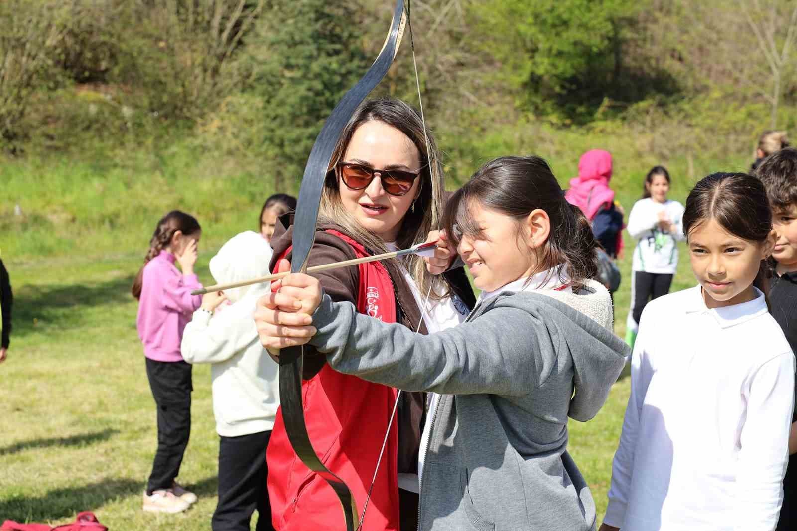Ayçiçek Bisiklet Vadisi’nde minikler öğrenciler ağırlandı
