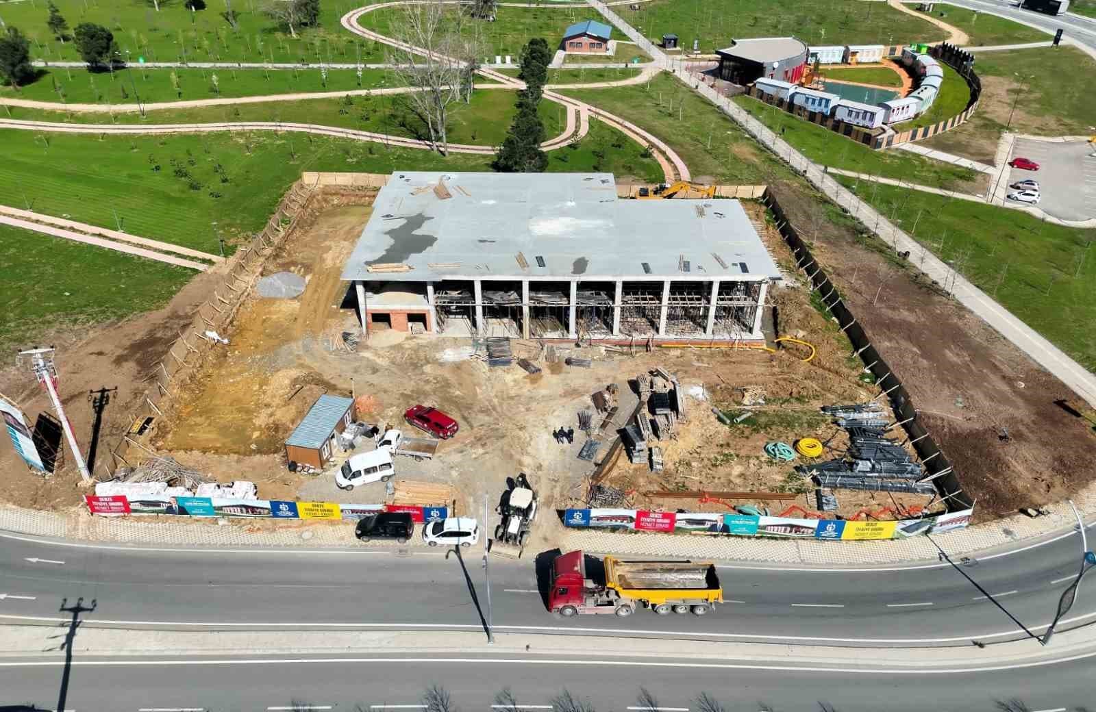 Gebze’de yeni itfaiye binasında çalışmalar yüzde 60’a ulaştı