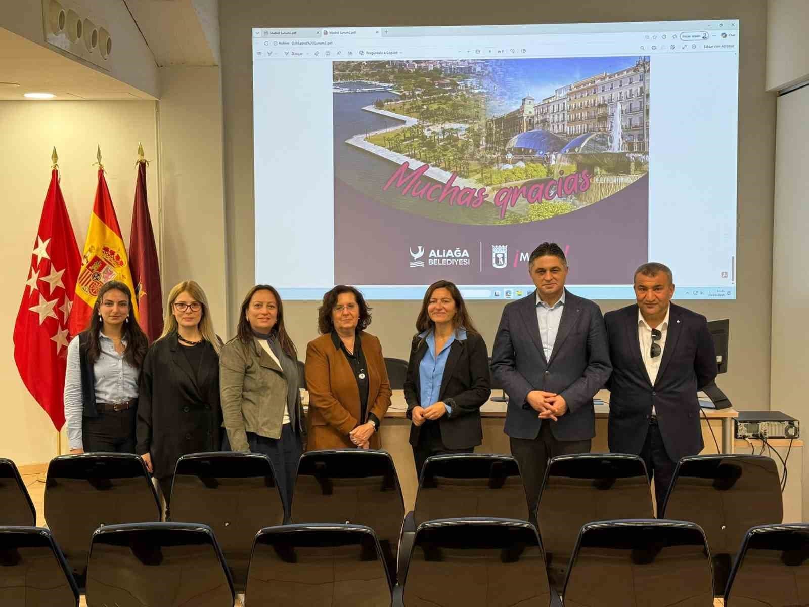 Aliağa’nın sosyal hizmet modeline Madrid’den yakın ilgi