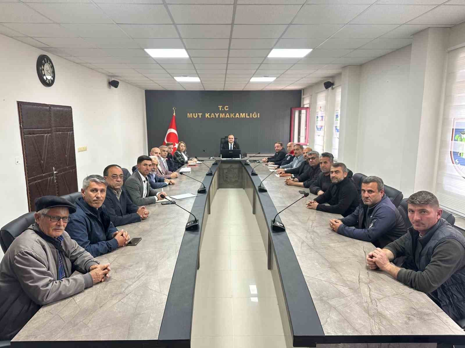 Mut’ta 2026 kayısı hasadı değerlendirildi