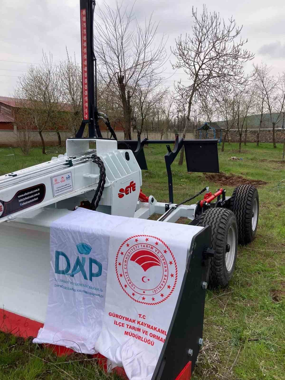 Güroymak Tarım ve Orman İlçe Müdürlüğünün makine projesi desteklendi