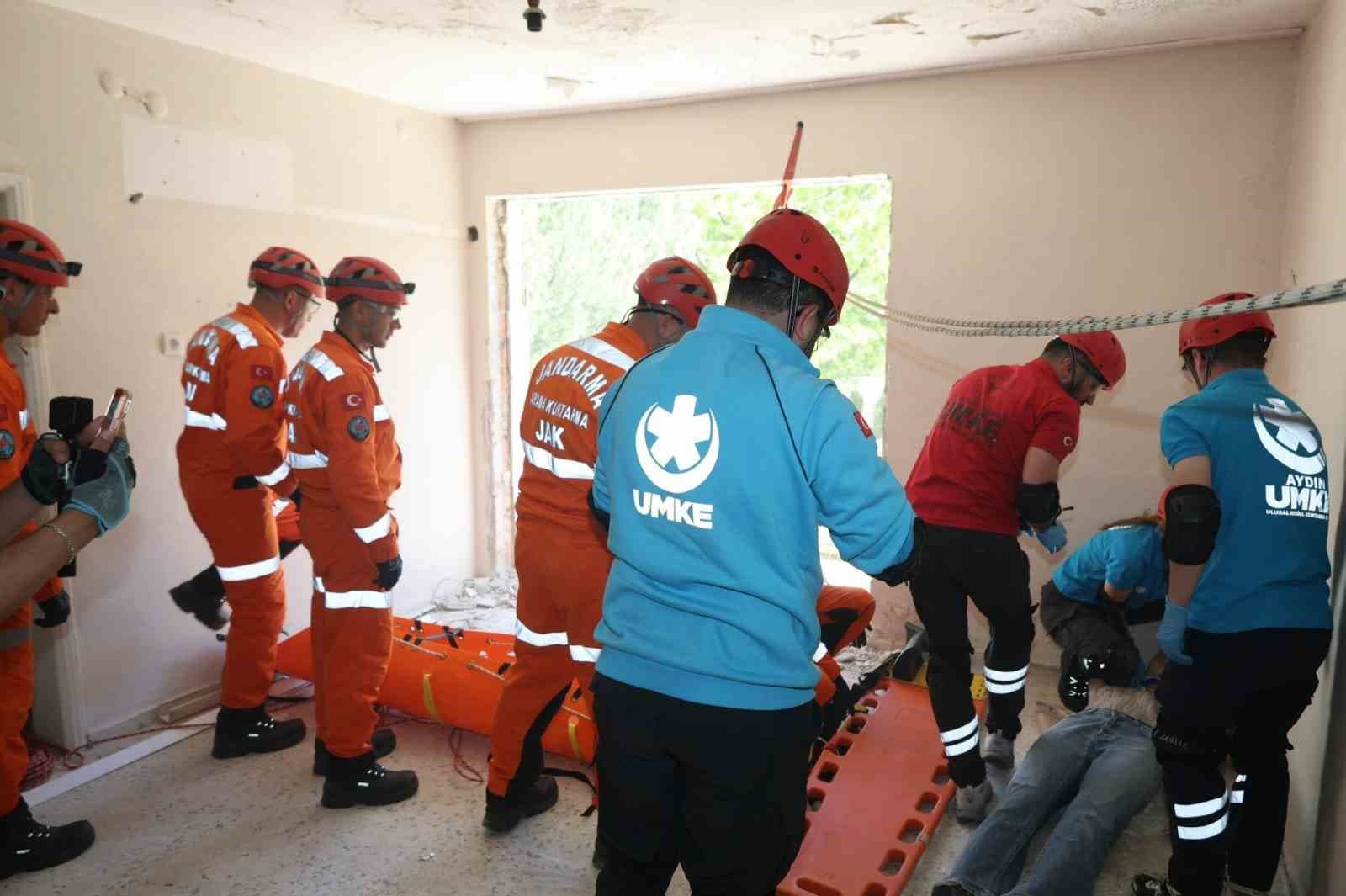 Aydın’da UMKE tatbikatı gerçekleştirildi