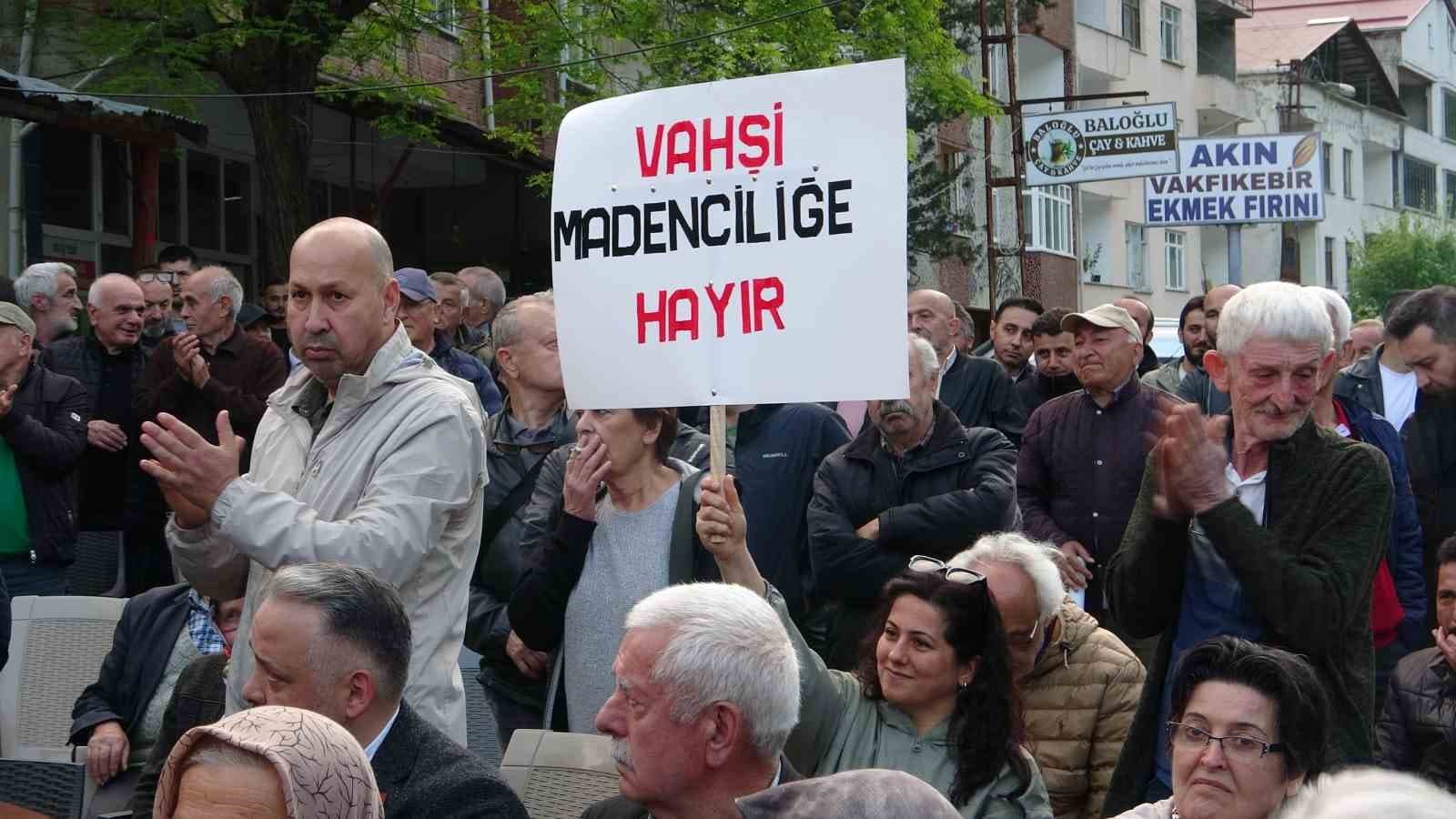 Yöre halkı maden kirliliğine karşı ses yükseltti
