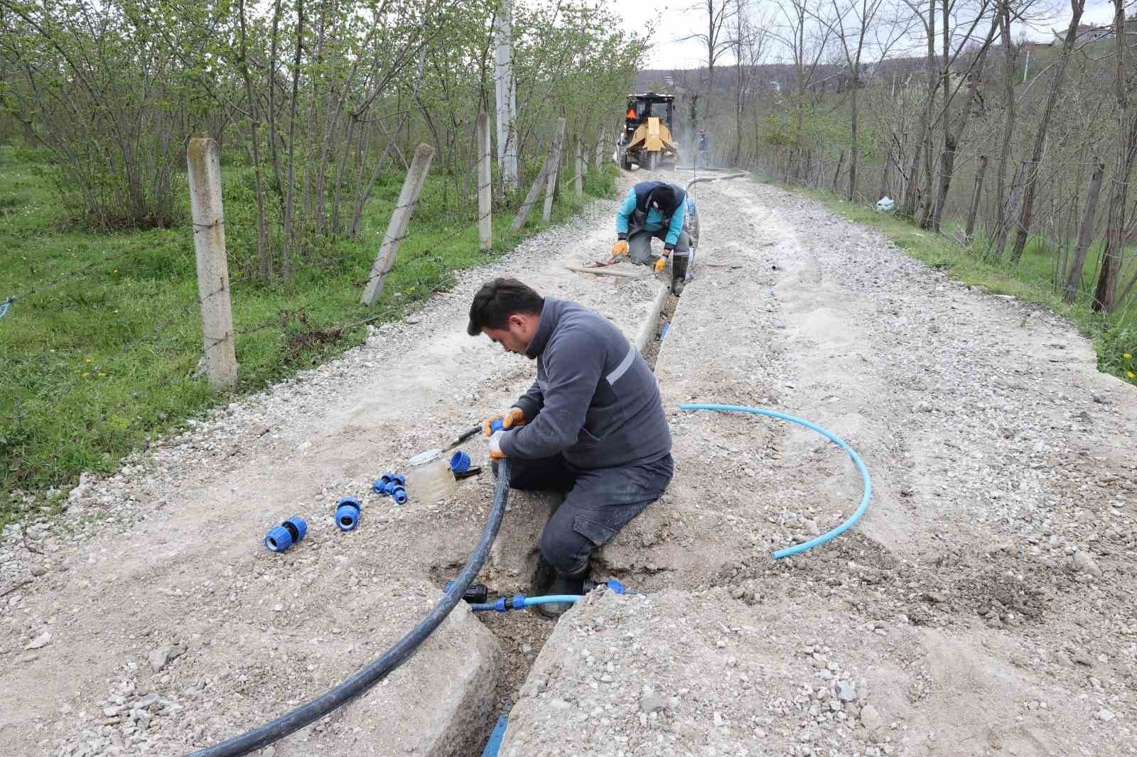 Kumru’da 4 bin 500 metrelik içme suyu hattı yenilendi