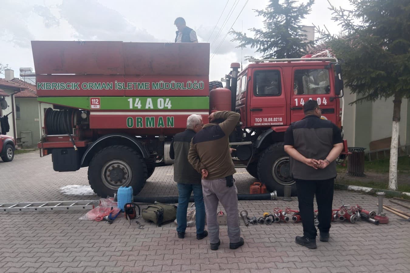 Bolu’da yangın söndürme araçları zorlu sezon öncesi denetimden geçti