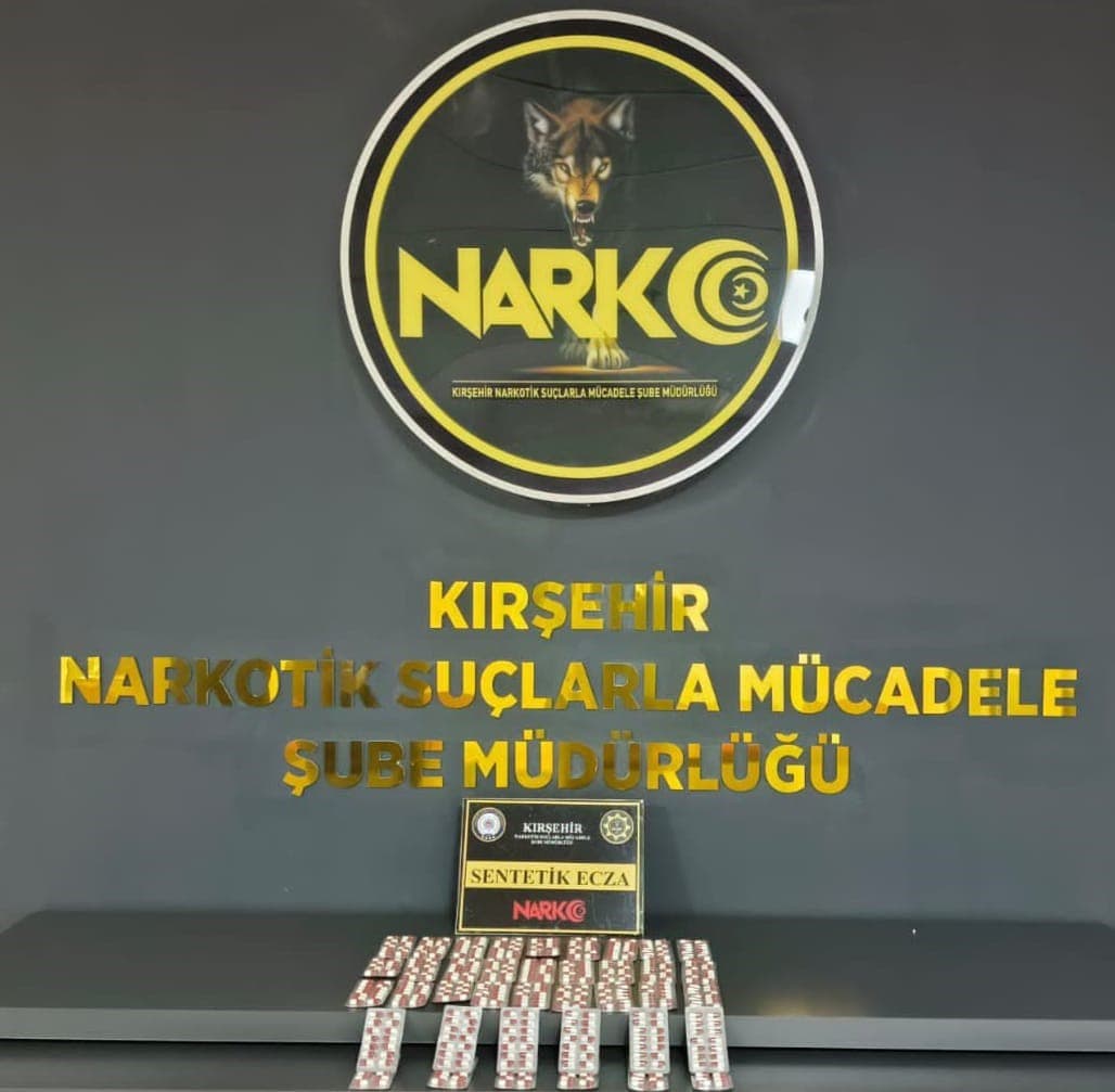 Kırşehir’de 542 sentetik hap ele geçirildi