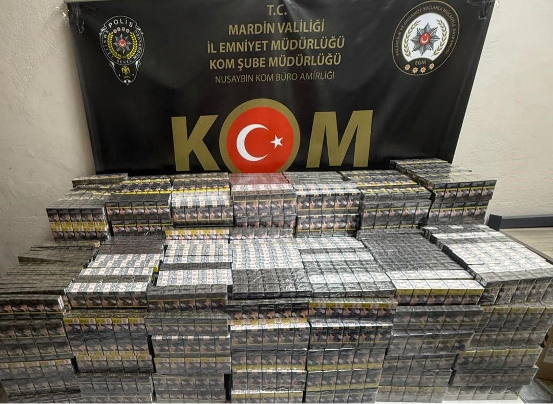 Mardin’de 7 bin 100 paket kaçak sigara ele geçirildi