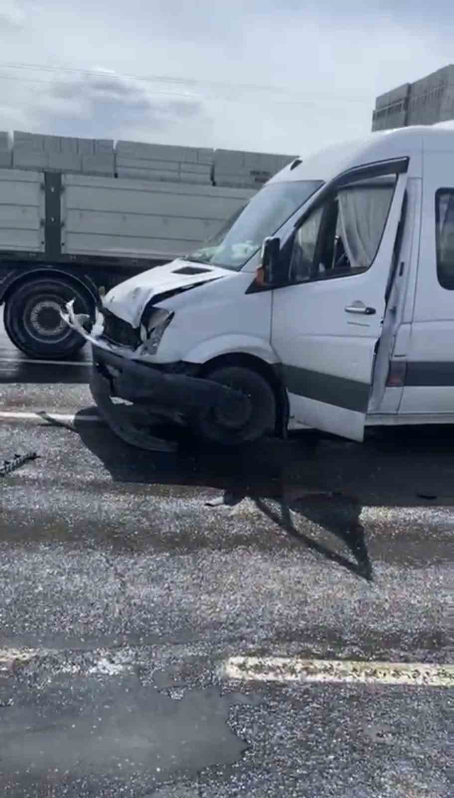 Bingöl’de zincirleme trafik kazası: 1 yaralı