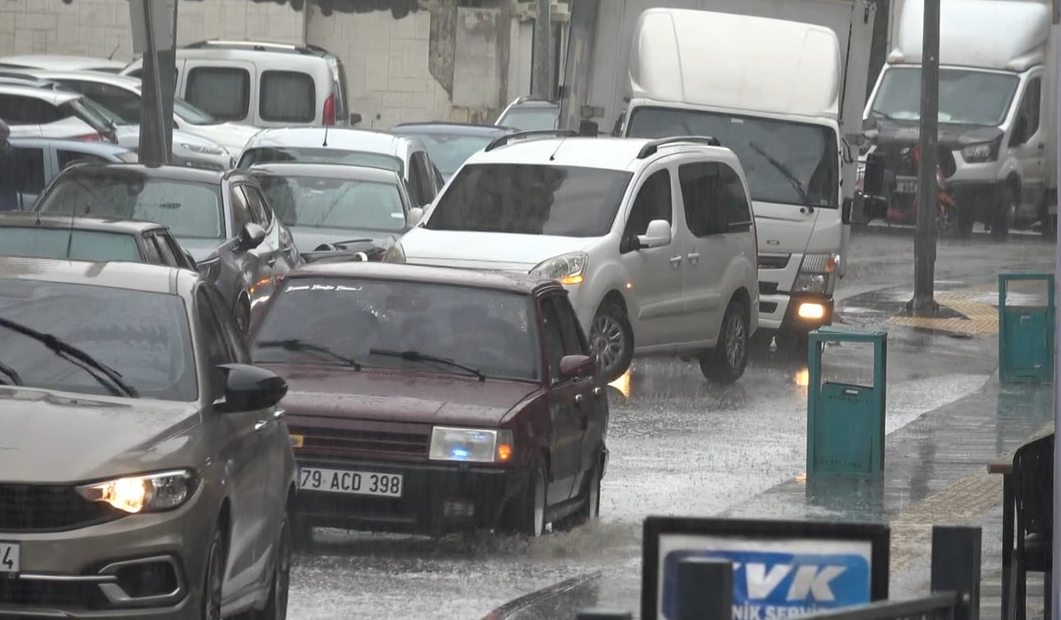 Kilis’te yağış etkili oldu