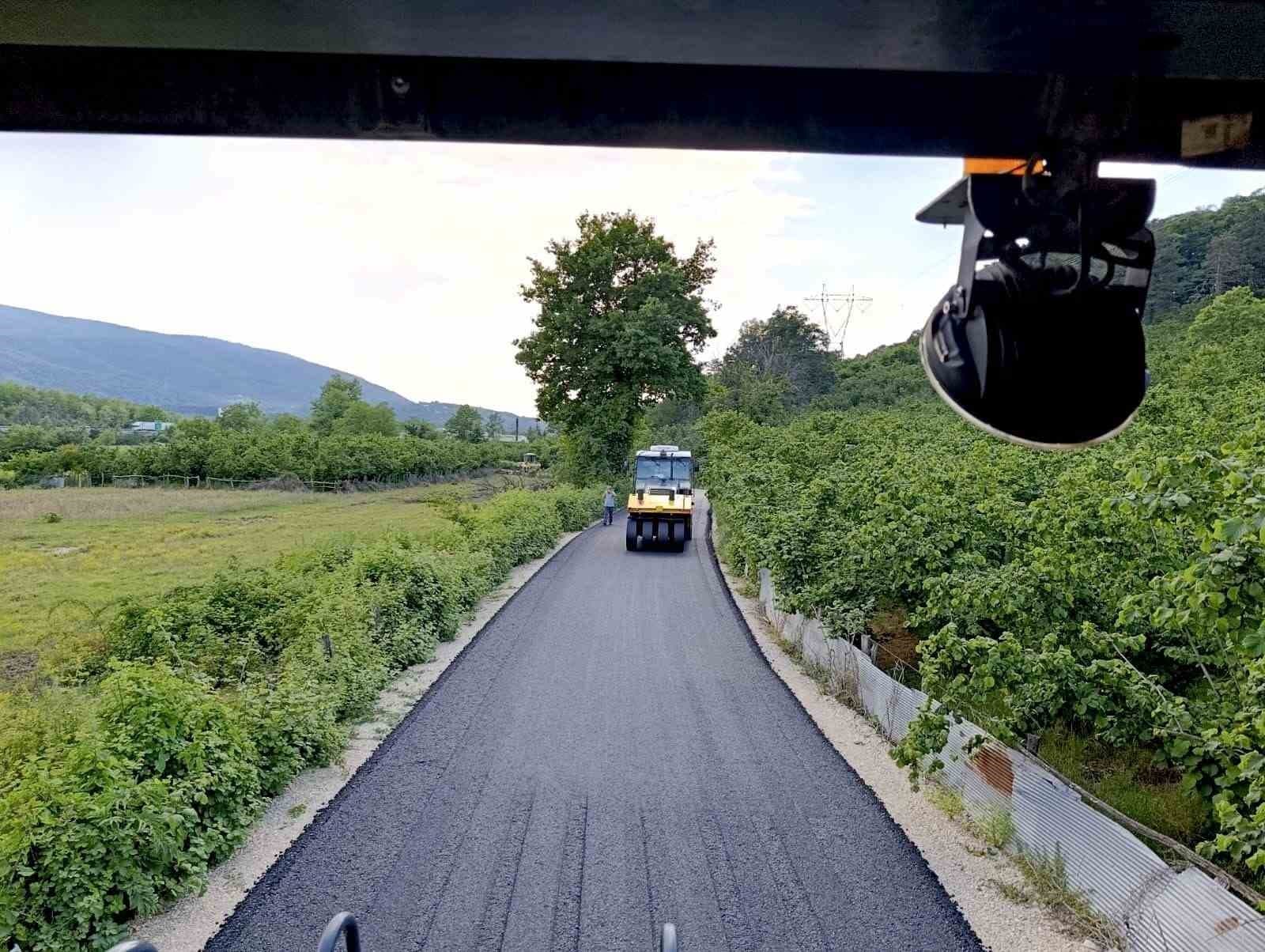 Yaz geldi asfalt çalışması hızlandı