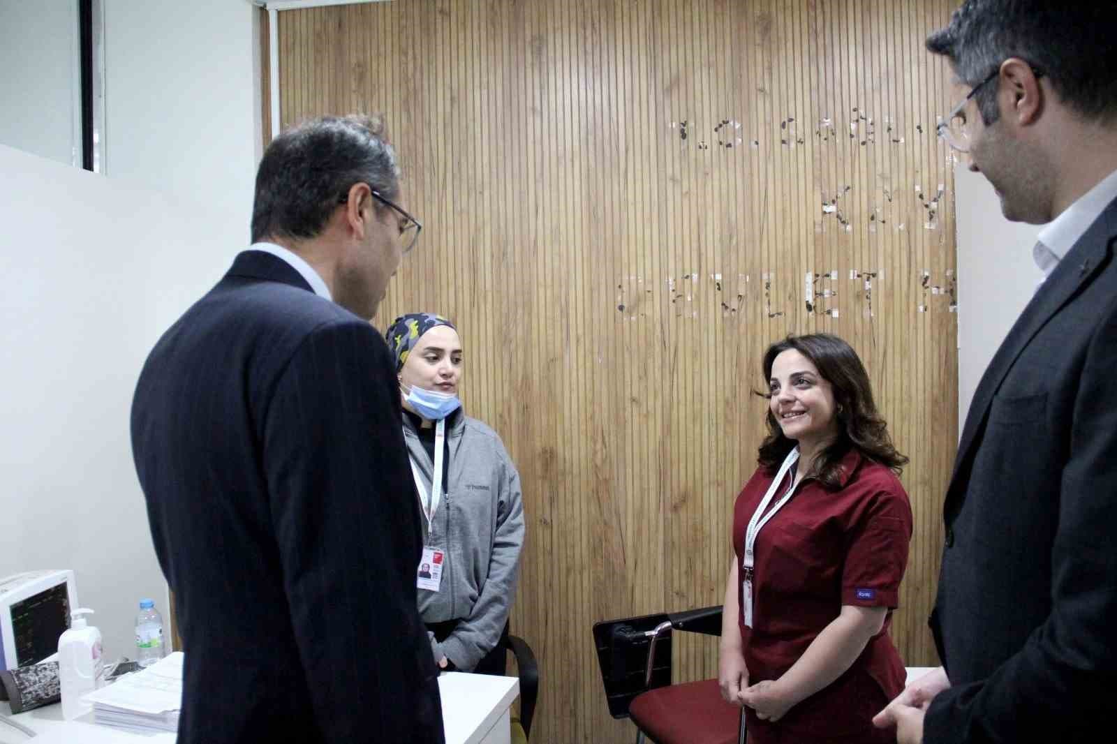 İl Sağlık Müdürü Erşan’dan Kayseri Devlet Hastanesi’nde inceleme