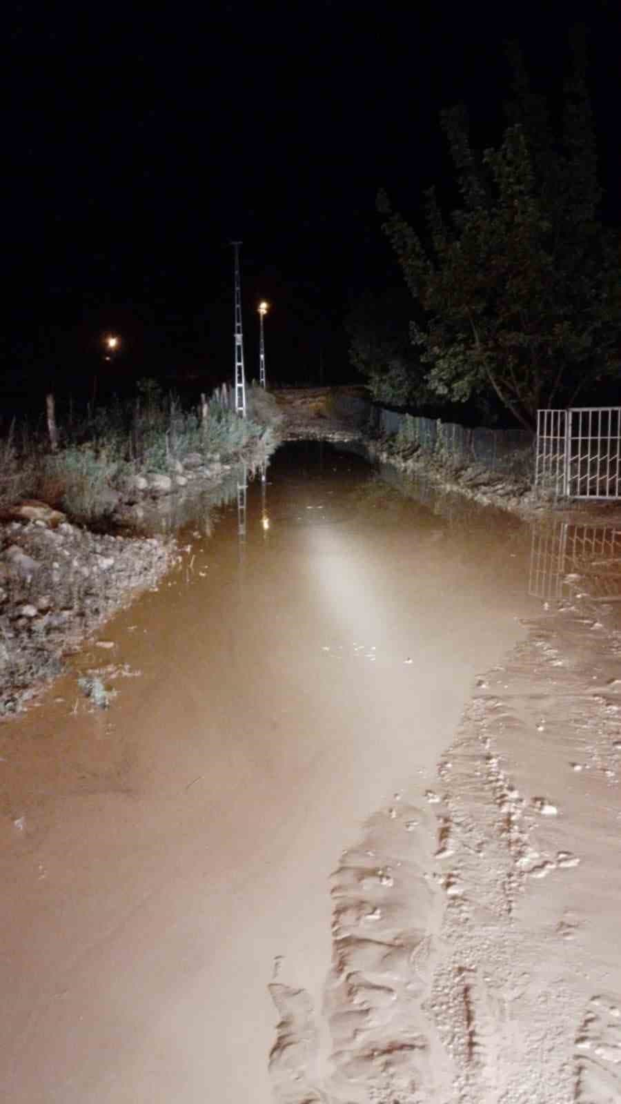 Artvin’de gece etkili olan sağanak taşkınlara neden oldu