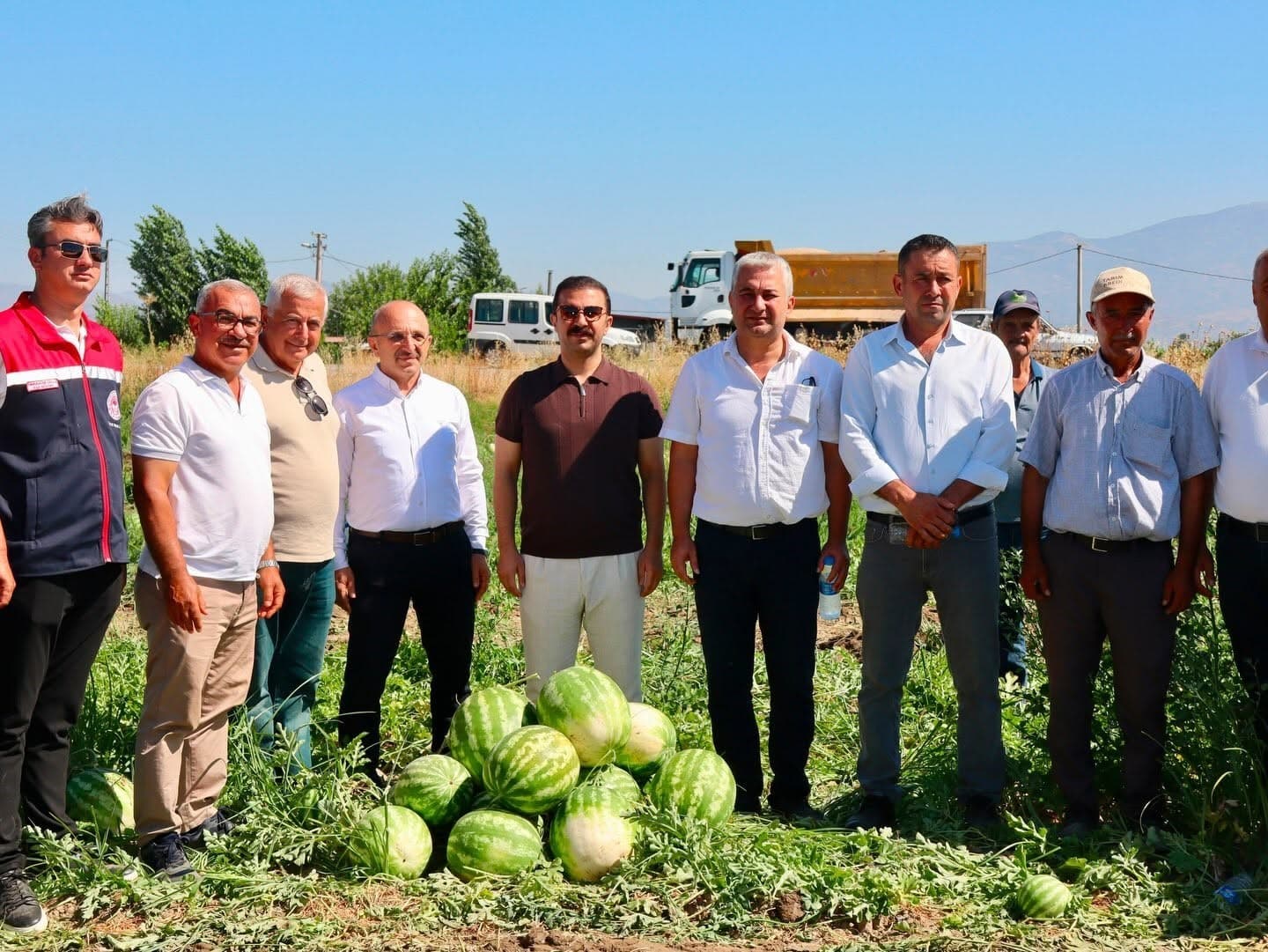 Cincin karpuzunda ilk hasat heyecanı yaşandı