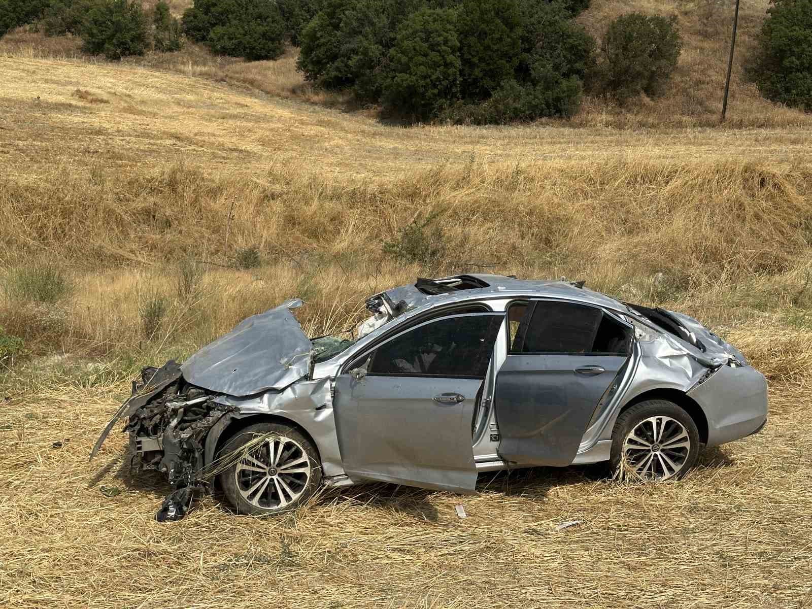 Uşak’ta otomobil takla attı: 1 ölü