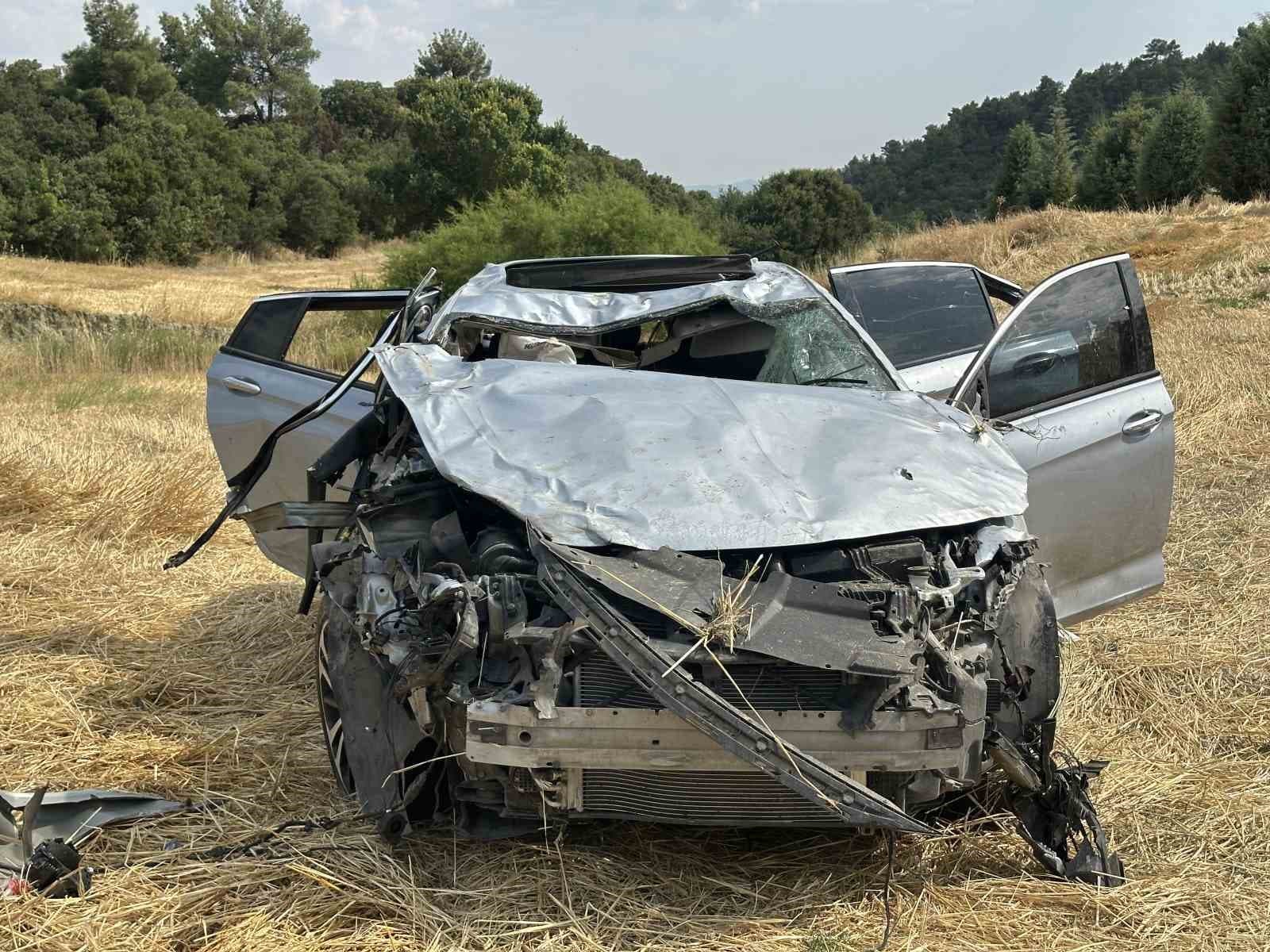 Uşak’ta otomobil takla attı: 1 ölü