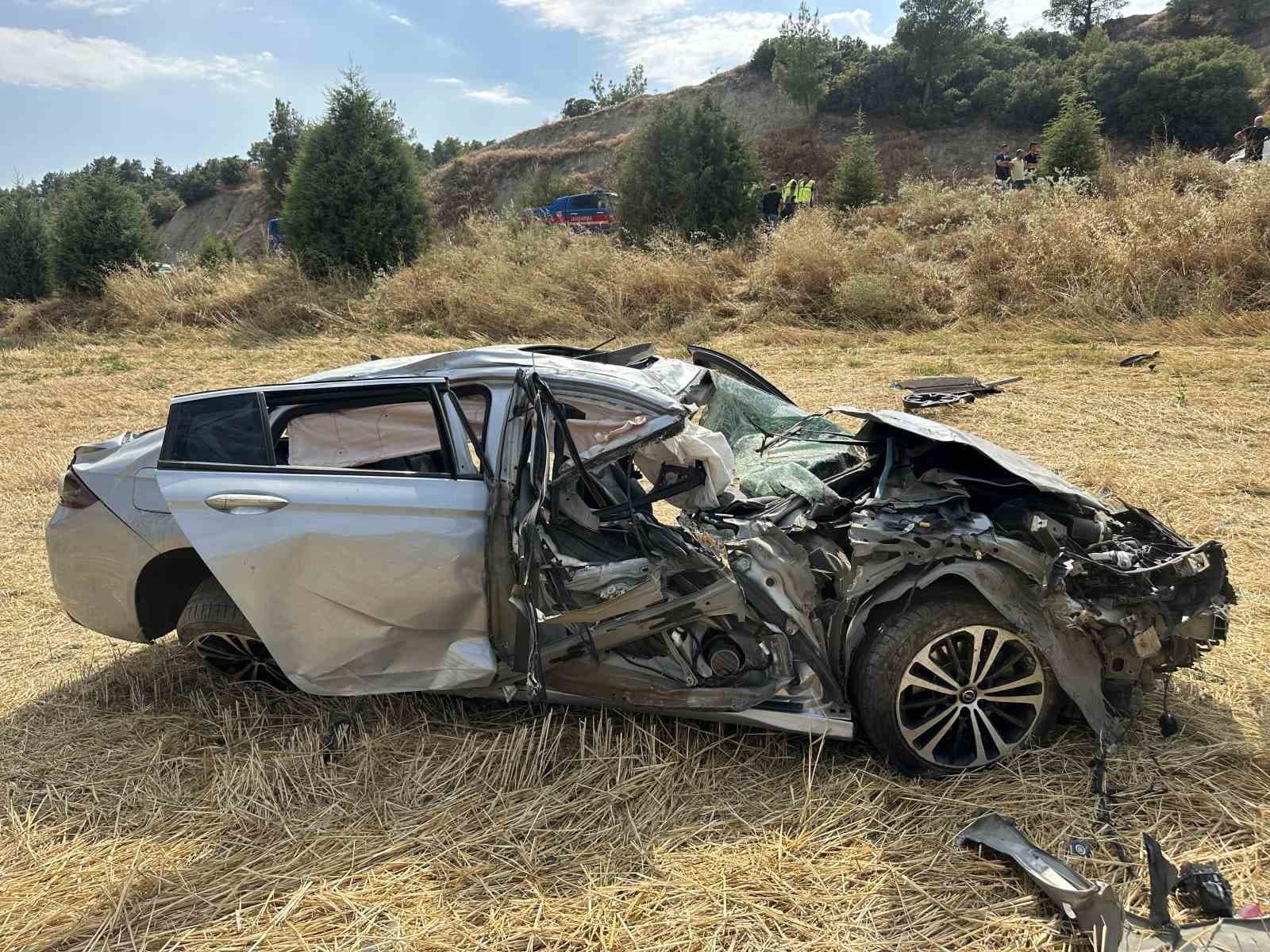 Uşak’ta otomobil takla attı: 1 ölü