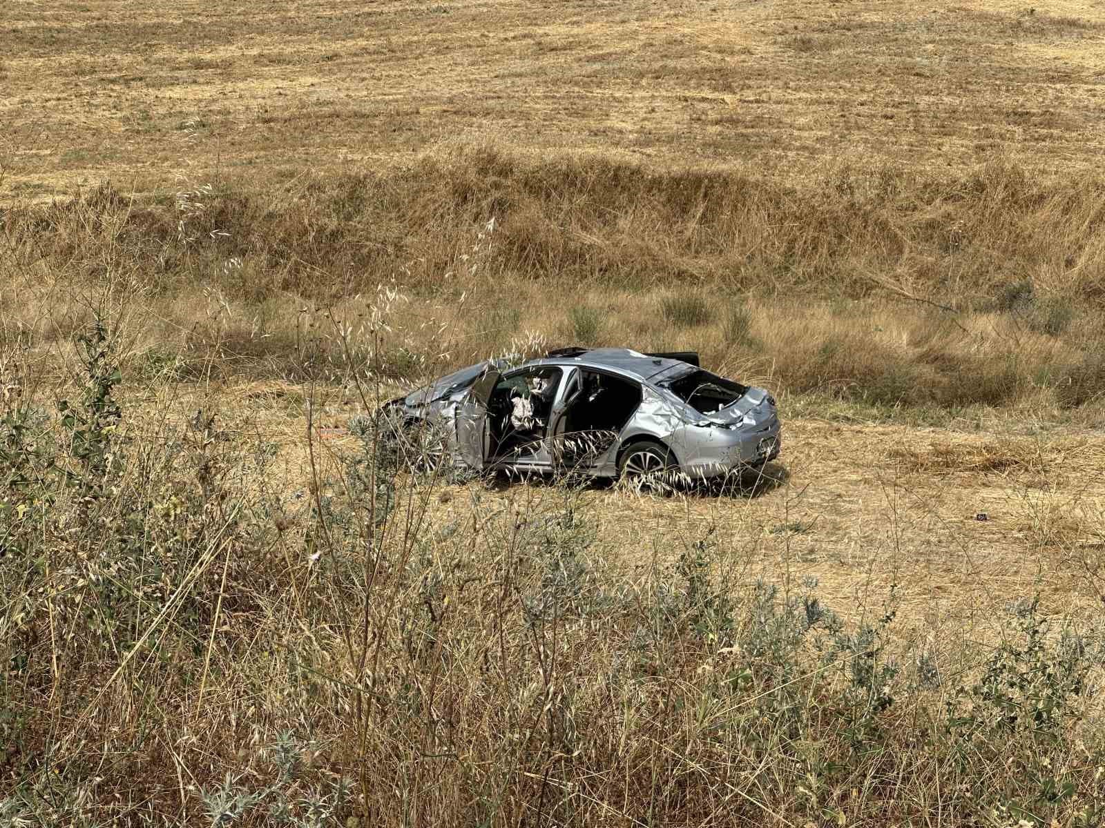 Uşak’ta otomobil takla attı: 1 ölü