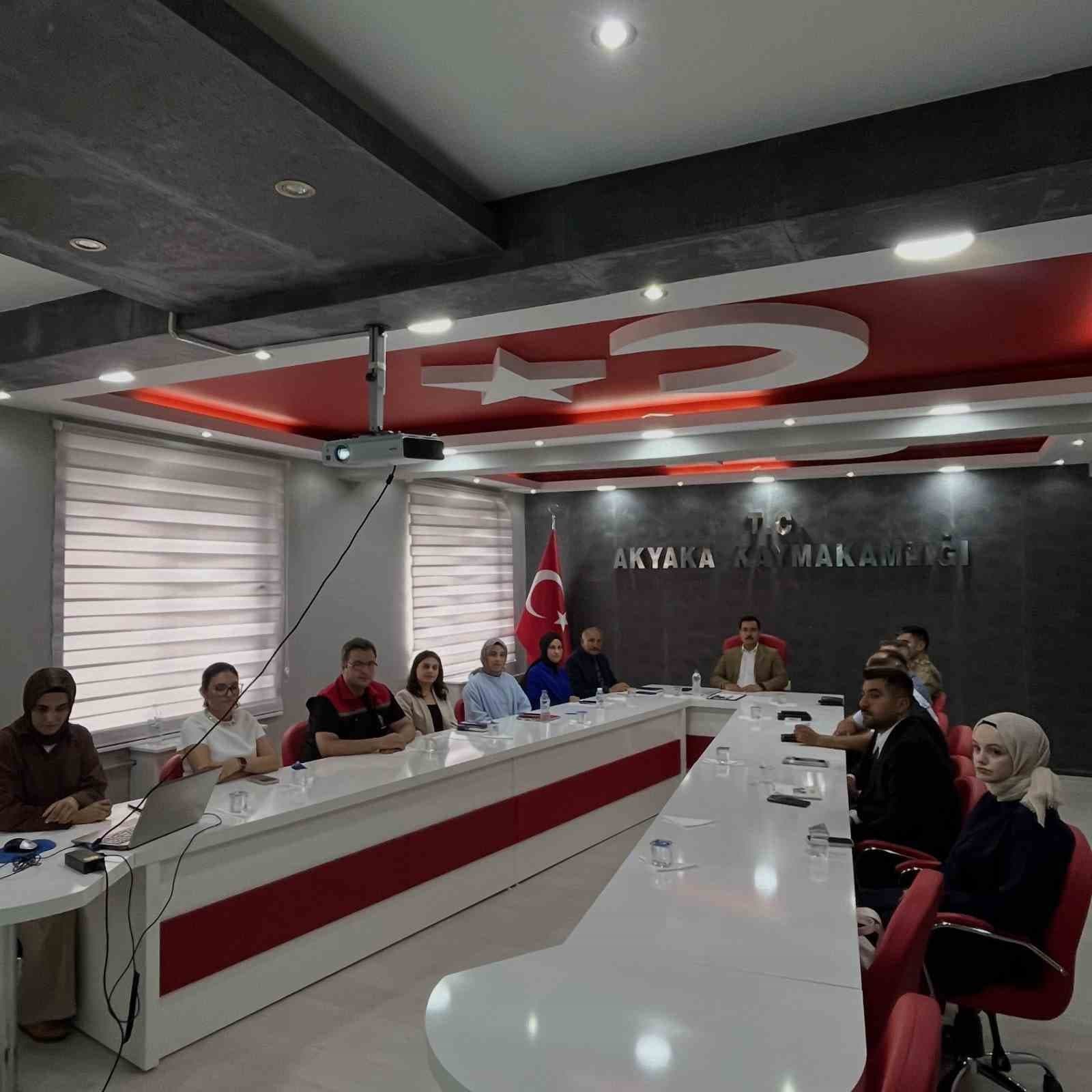 Akyaka’da kurum amirleri toplantısı gerçekleştirildi