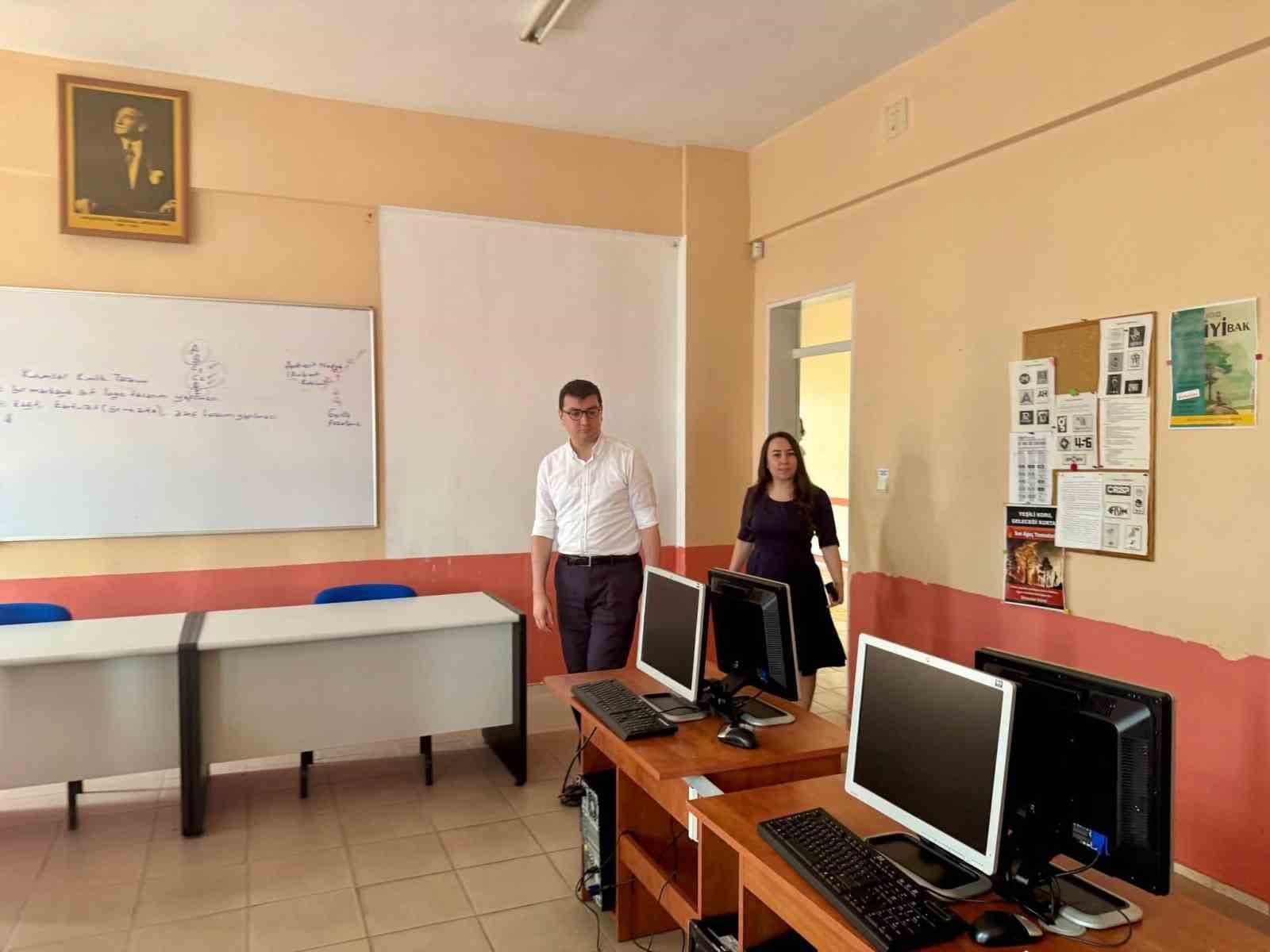 Kaymakam Sözen, eğitim çalışmalarını yerinde inceledi