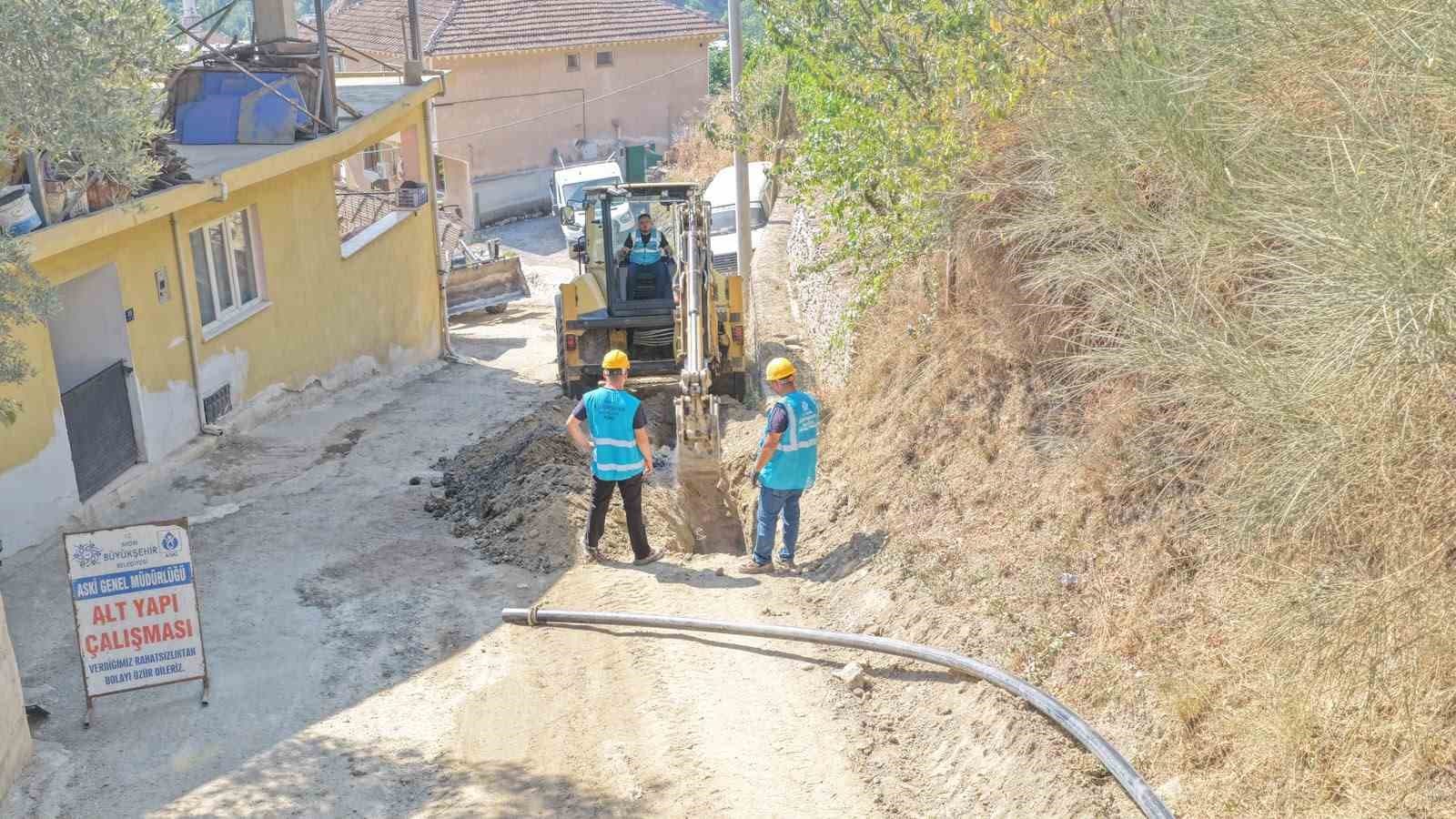 Aydın Büyükşehir Belediyesi’nden Köşk Başçayır’da 3,9 milyon TL’lik altyapı yatırımı