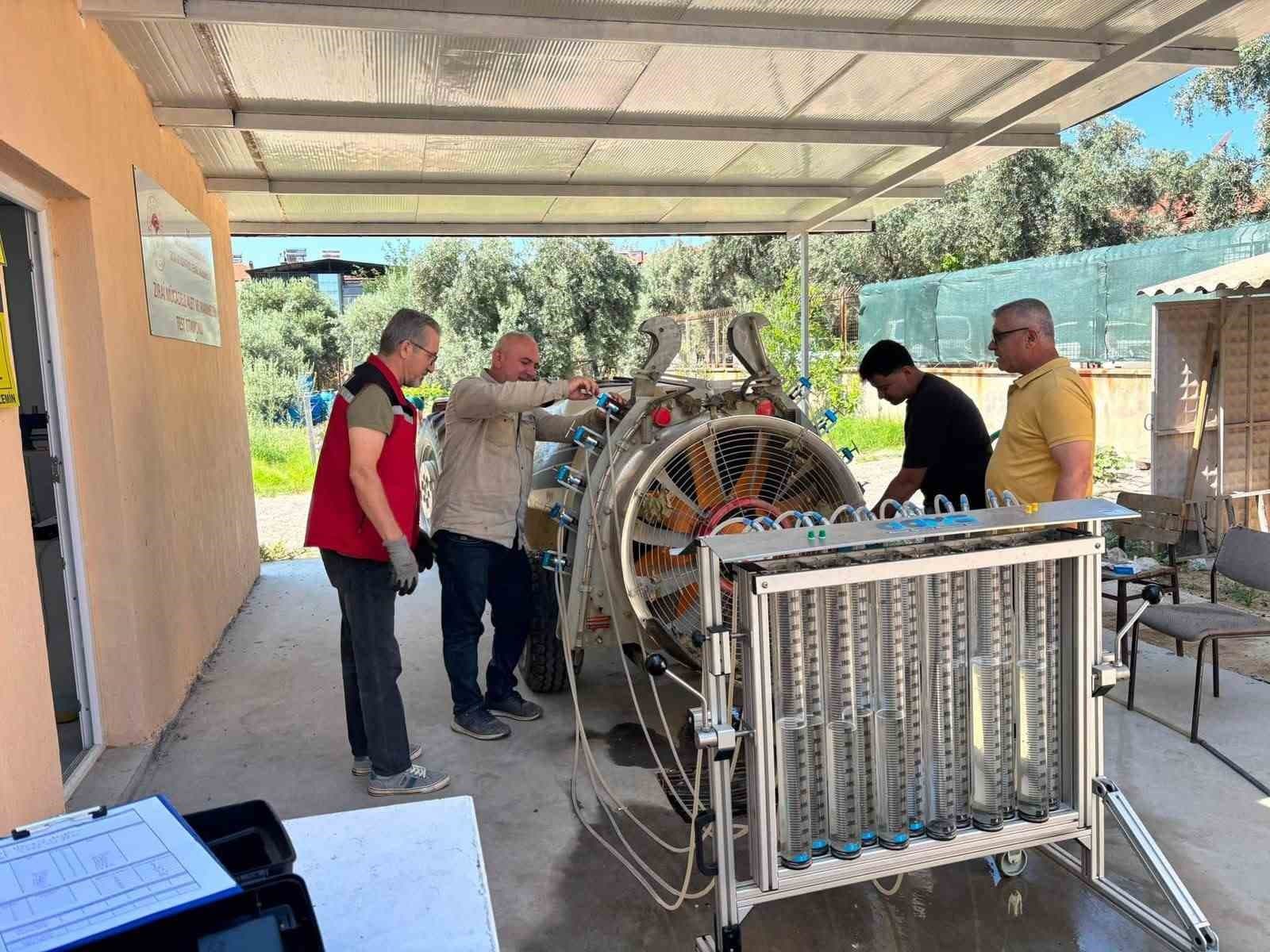 Sarıgöl’de ilaçlama makineleri için test istasyonu kuruldu
