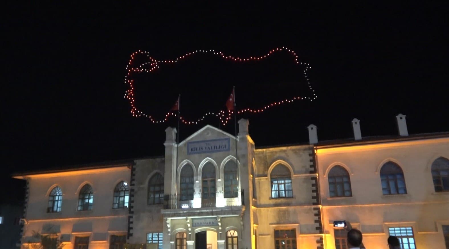 Sınırın sıfır noktasında Mercidabık Zaferi coşkusu gökyüzüne yansıdı