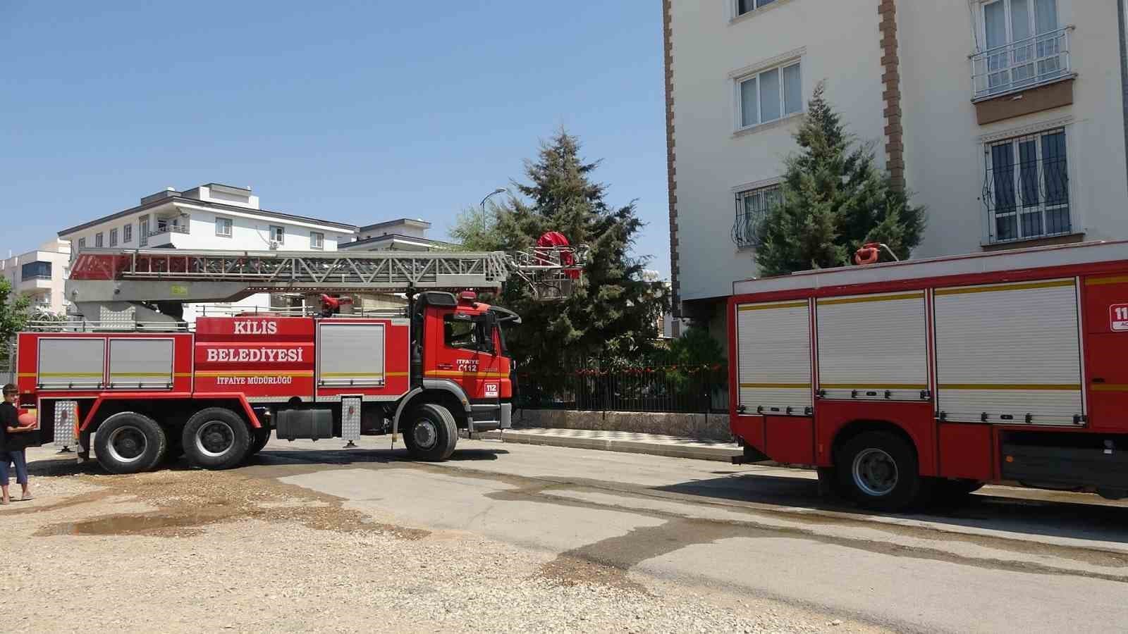 Kilis’te korkutan yangın