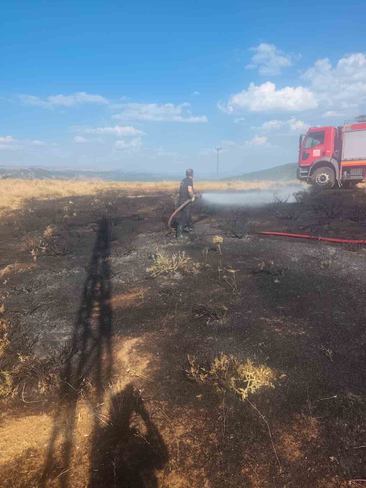 Bingöl’de iki ayrı noktada çıkan yangınlar söndürüldü