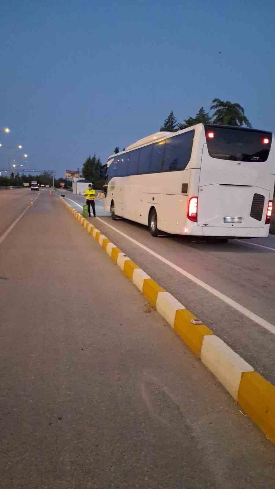 Burdur’da şehirlerarası yolcu otobüslerine sıkı denetim