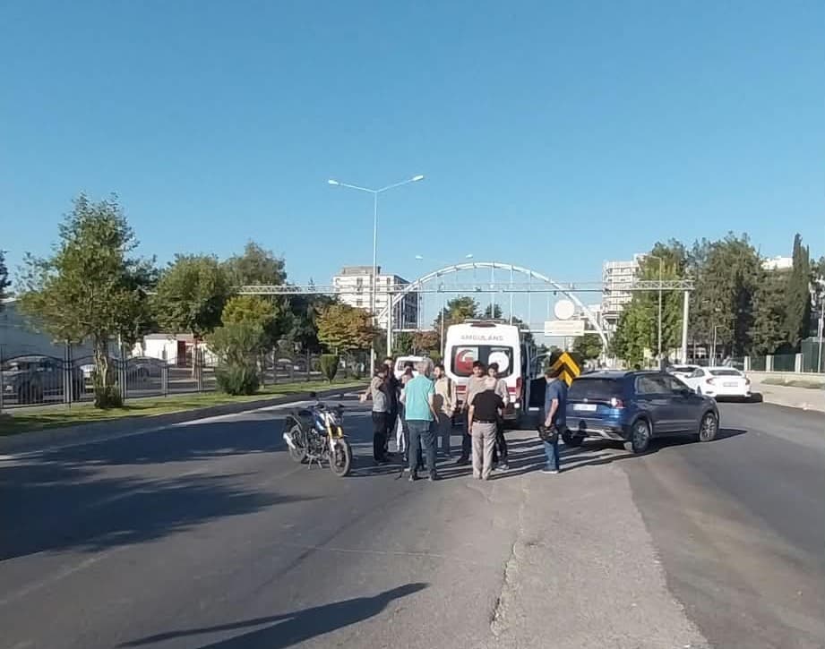 Adıyaman’da otomobil ile motosiklet çarpıştı: 1 yaralı